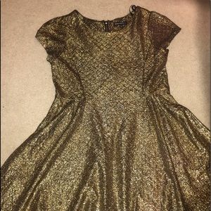 brand new gold dress